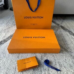 Authentic Louis Vuitton Storage Bag, Ribbon and Magnetic Box
